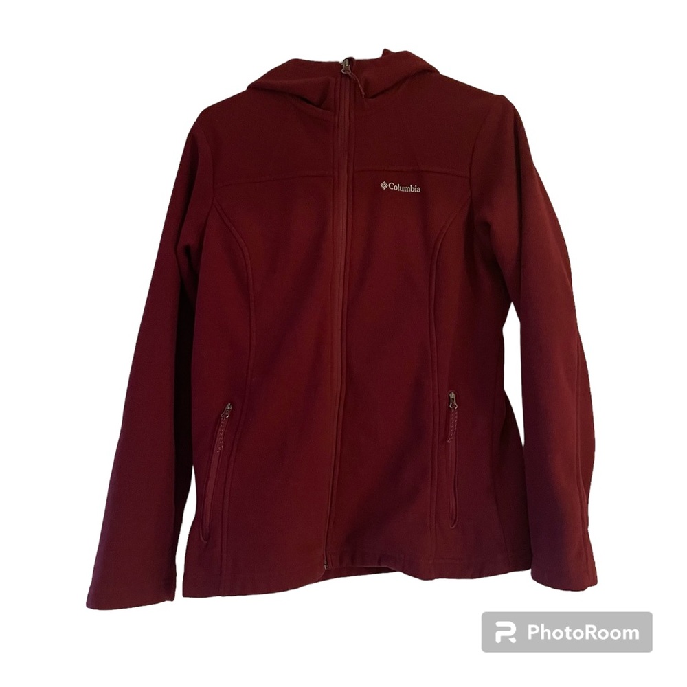 Cozy Maroon Columbia Zip Up Hoodie. Men’s medium.